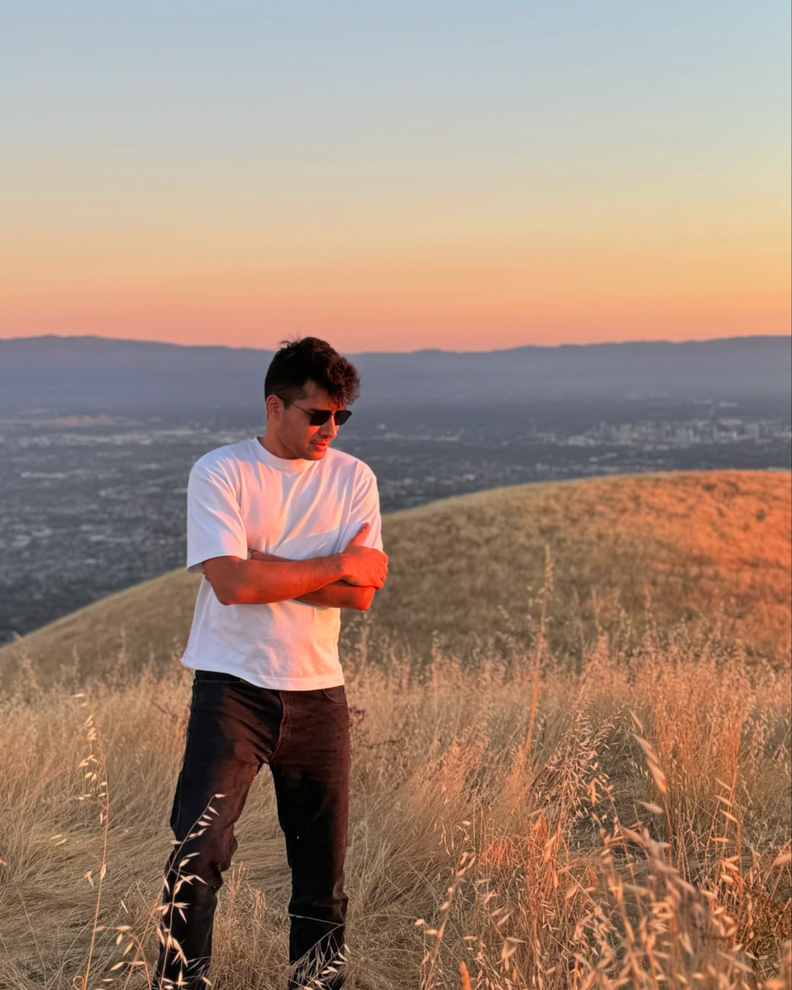 Hilltop at golden hour